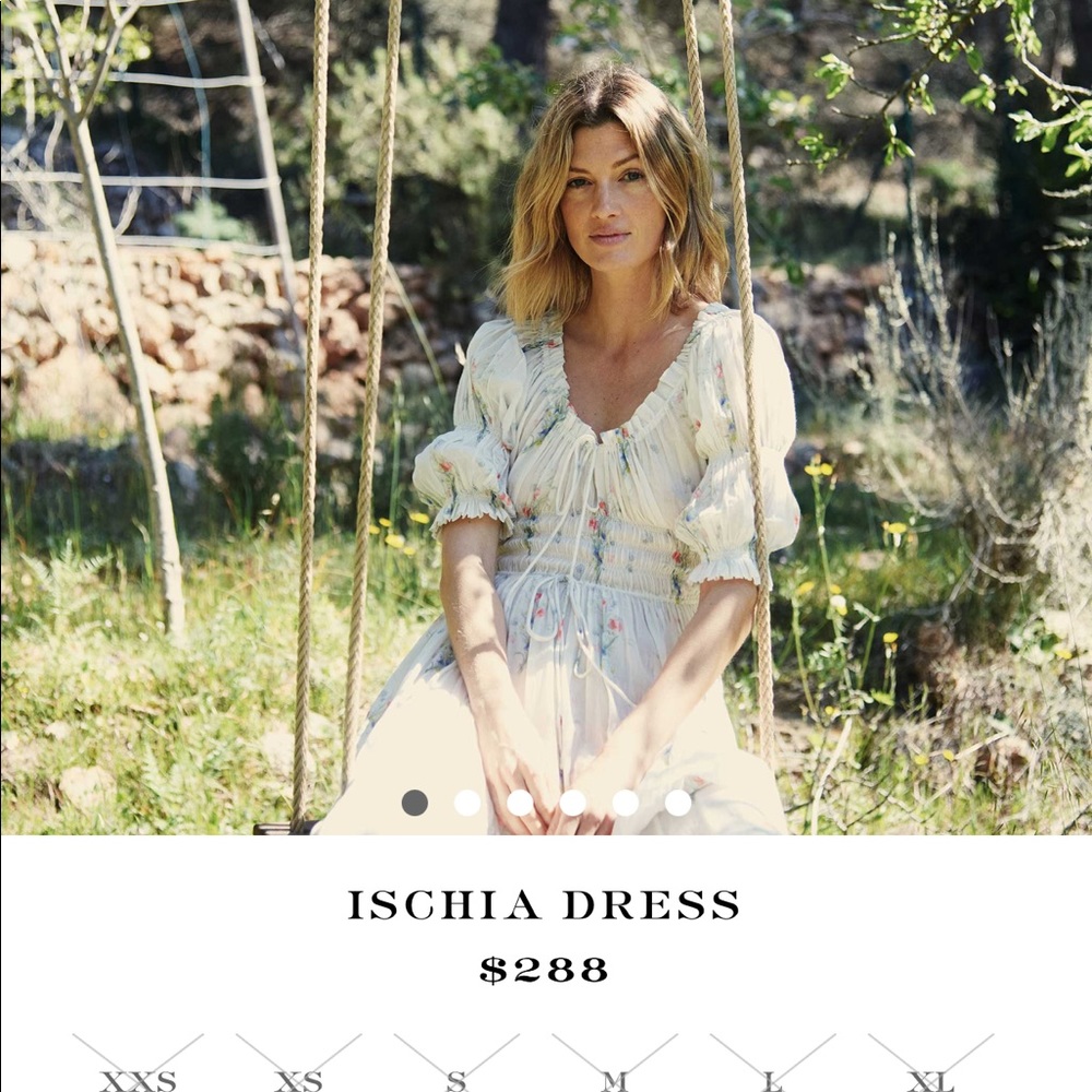 ISCHIA DRESS PAINTED BOUQUET New with Tags